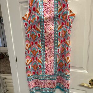 London Times Multicolor Geometric Dress